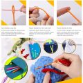 05 Plastic Needles Knitting Crochet Tapestry Wool Yarn Needles Children DIY Sweater Weaving Tools. 