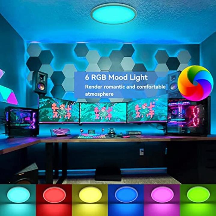 24W%20LED%20Ceiling%20Lamp%20with%20Remote%20Control%2029%205cm%20RGB%20Color%20Change%20Ceiling%20Lamp%20LED%20Panel%20with%204000K%20Dimmable%20Night%20Light%20LED%20Lamps%20Ceiling%20Lamps%20-%20Image%203