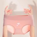 3Pcs High Waist Cotton Women's Panties Body Slimming Underwear Fashion Print Girls Briefs Plus Size Cute Panty Female Lingerie. 