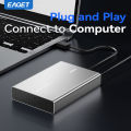 New style Eaget Portable External Hard Drive 3TB 5TB HDD 3.5 inch 5Gbps External Hard Disk Memory Compatible for PC Mac Desktop MacBook. 