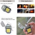 Electronic Rechargeable Lighter, Electric Arc Lighter, Electric Lighter USB Rechargeable Dual Arc Lighters, Cool Plasma Lighter with Waterproof Transparent Shell. 