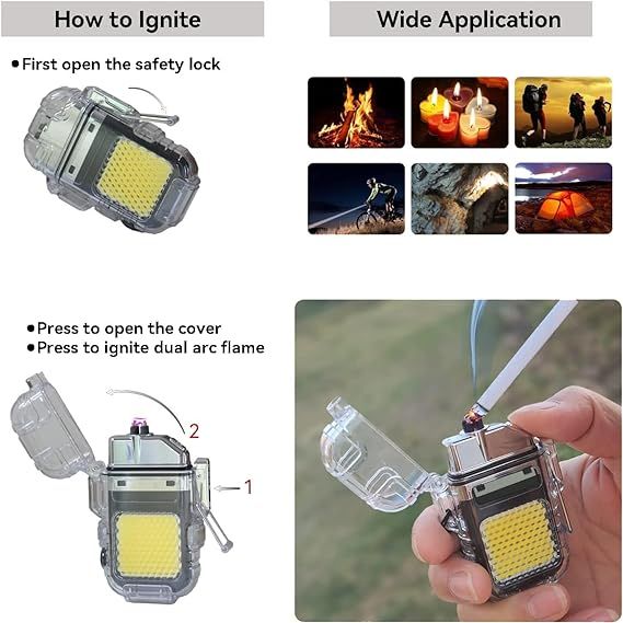 Electronic%20Rechargeable%20Lighter,%20Electric%20Arc%20Lighter,%20Electric%20Lighter%20USB%20Rechargeable%20Dual%20Arc%20Lighters,%20Cool%20Plasma%20Lighter%20with%20Waterproof%20Transparent%20Shell%20-%20Image%203