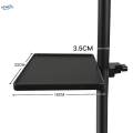 Clamp On Shelf Height Adjustable Microphone Stand Rack Accessory Mic Stand Utility Tray Clamp Sound. 