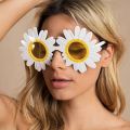 【HOT】 Sun Flower Daisy Shape Sunglasses Funny Glasses Party Gathering Picnic Photograph Sunglasses Party Decoration Props Supplie. 