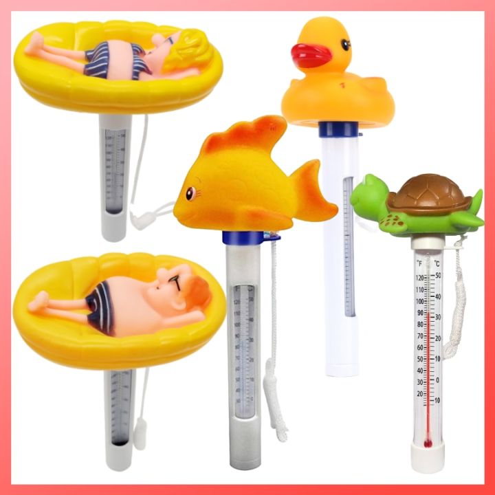 Portable ABS Plastic Swimming Pool Floating Thermometer Bathtub SPA Hot Tub Fish Ponds Water Temperature Measuring Meter