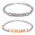 Couple Bracelets Jewelry Gifts for Lovers Matching Wristlets Women Men Unisex. 
