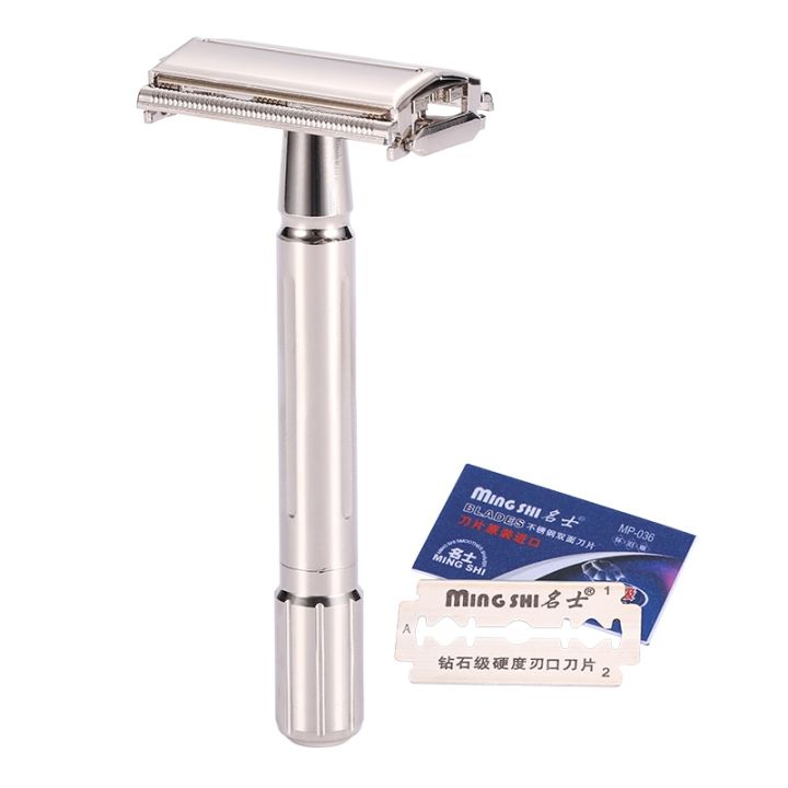 Double Edge Razor Classic Men Shaving Safety Razors Metal Manual Shaver ...
