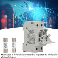 Photovoltaic Fuse Holder 2P PV Fuse Holder 15A ABS Housing 1000V DC for Combiner Box. 