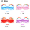 OQ BOGA 4 Styles Fashion Unisex Multicolor Round Lens Anti-UV Kids Sunglasses Children Eye Protection Plastic Full Rim UV400 Sun Glasses. 