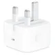 Apple 20W USB-C Power Adapter - iPhone Charger with Fast Charging Capability, Type C Wall Charger. 