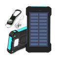 1688 Solar Power Bank 20000 mAh Large Capacity Outdoor Compass Waterproof Light Power Bank Cross-border. 