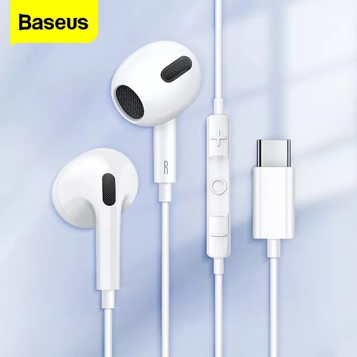 Baseus C17/H17 Wired Earphones In-Ear Type-C & AUX 3.5mm Lateral Earphones with Microphone