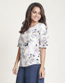 Spring & Summer Round Neck Printed Top. 