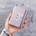 Multifunctional Wallet Women's Wallet Mini Card Bag Fashion Card Bag Cat Wallet Triple Fold Wallet Cute Wallet. 