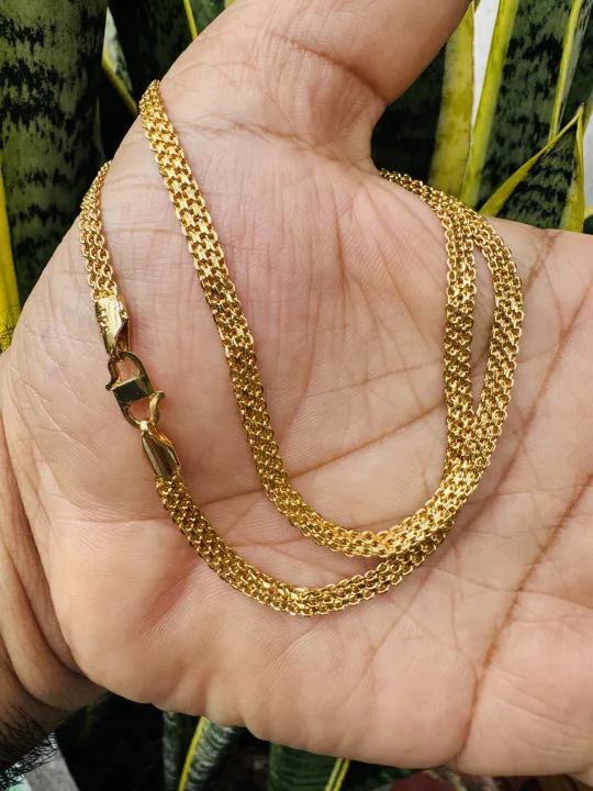Gold%20plated%203.5MM%20Bismark%20Chain%20For%20Ladies%20&%20Gents%2018/24%20Inch%20-%20Image%207