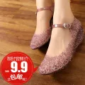 【ZOSR】Crystal Sandals Women's Summer Fashion Outdoor Hollow-out Wedge Non Slip Hole Shoes 2023 New Arrival Shoes Beach Shoes. 