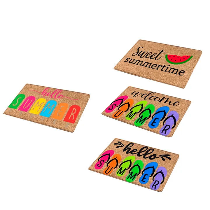 Summer%20Hello%20Doormat%2040%20x%2060cm/60%20x%2090cm%20Anti%20Slip%20Wear-resistant%20Floor%20Mat%20For%20Bedroom%20Bathroom%20Entrance%20-%20Image%202
