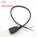 1M USB Cable 4 Pin 2 Pin Connector Male Female Wire Data Extension Cord Power Supply for DIY 5V Adapter Charging. 