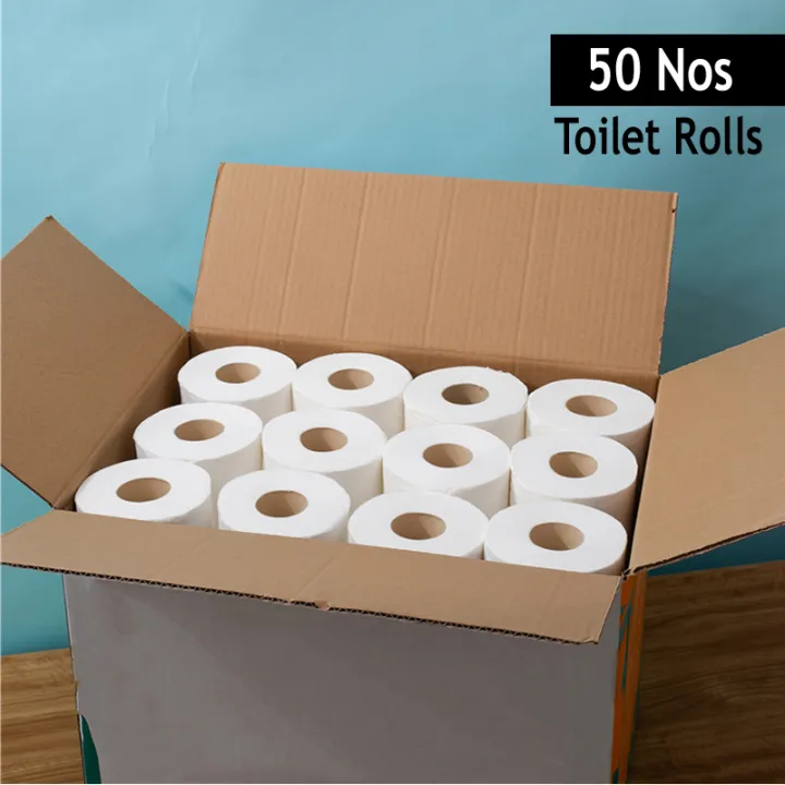 50 Nos Toilet Tissue Paper Rolls
