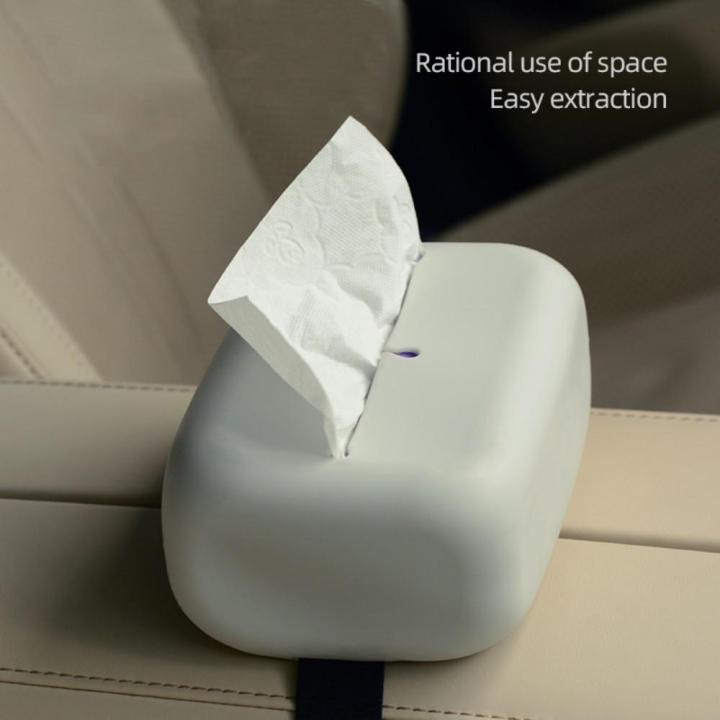 Soft Tissue Box Cover Elegant Waterproof Silicone Wet Wipe Holder Lightweight Waterproof Tissue Box for Bathroom Kitchen