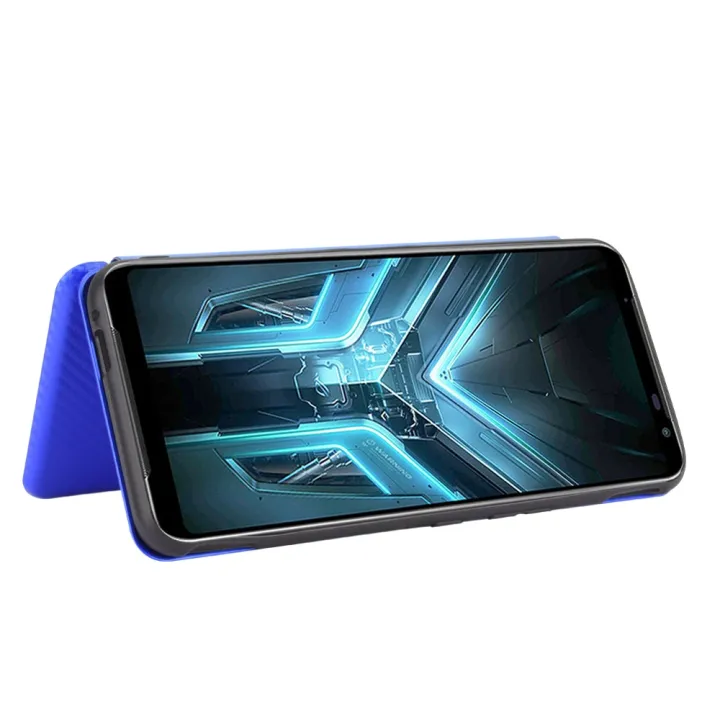 Carbon%20Fiber%20Texture%20Horizontal%20Flip%20TPU%20+%20PC%20+%20PU%20Leather%20Case%20with%20Card%20Slot%20For%20Asus%20ROG%20Phone%203%20ZS661KS%20-%20Image%205