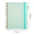 Compact Size Fitness Journal Strength Training Printed Pages Cover Workout Log Portable Spiral Bound Exercise Book for Fitness. 