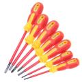 【TrendGlobe】Insulated Screwdriver Set 1000V Electrician Dedicated Slotted Phillips High Voltage Resistant Screw Driver Repair Hand Tool hot. 