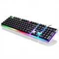 RGB Gamming Keyboard LDK.ai R260 Suspension 7 Colorful Backlit 104 Keys USB Wired Gaming Keyboard. 