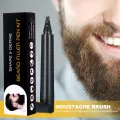 Four Prong Beard Pen Beard Enhancer Brush Waterproof Moustache Coloring Tools for Man Father Holiday Present. 