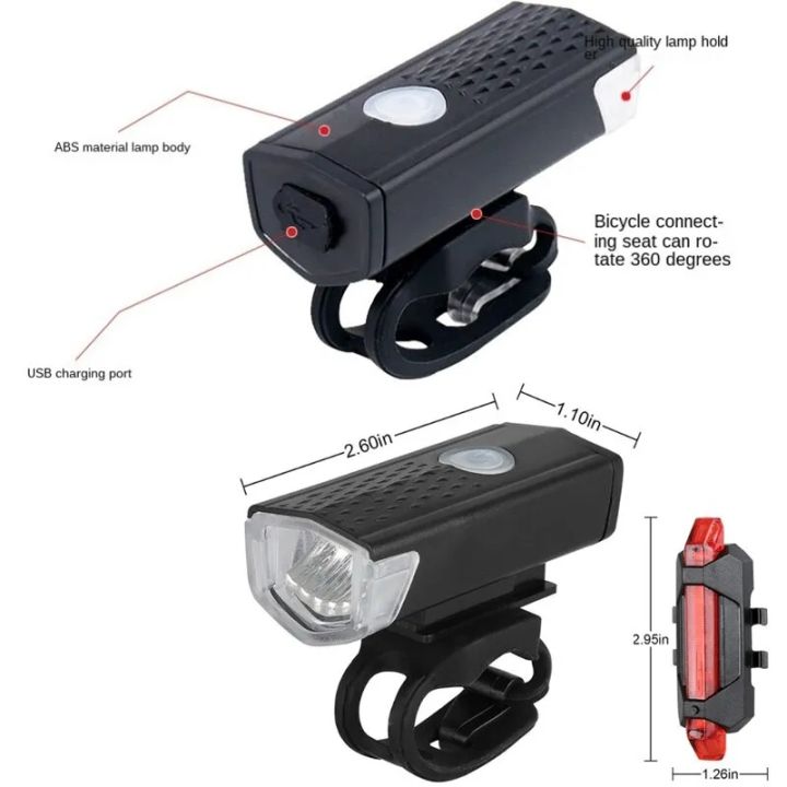 USB%20Rechargeable%20Bike%20Light%20Set%20Front%20Light%20with%20Taillight%20Easy%20to%20Install%203%20Modes%20Bicycle%20Accessories%20for%20the%20Bicycle%20-%20Image%203