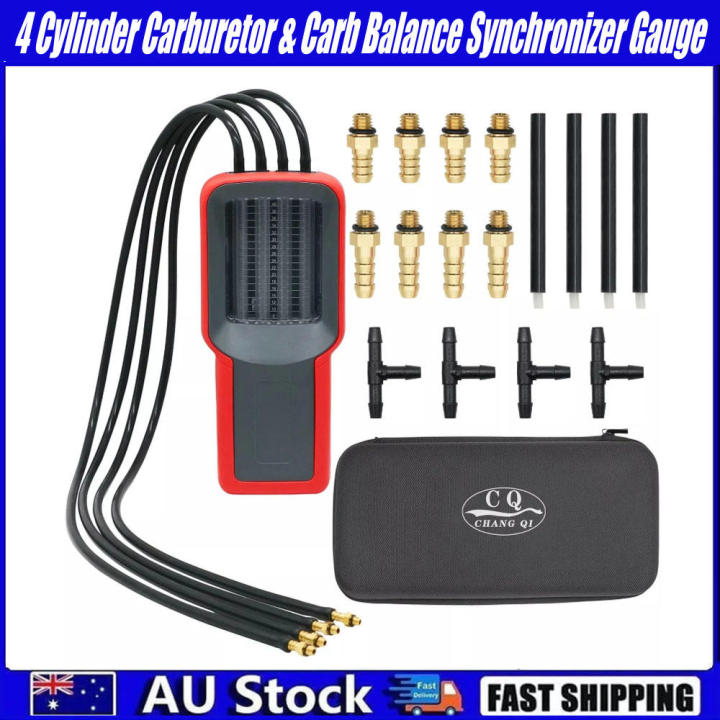 Balanced Carburetor 4- Carb Synchronizer Universal Accurate Motorcycle Gauge for Garage Tool Engine Tuning Diy Mechanic