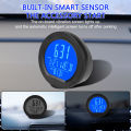 【New release】Solar Car Clock Outside Thermometer Driving Time Reminder Automatic Switch High Precision Clocks Car Electronic. 