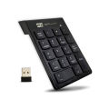 Numeric Keypad,wired and wireless 18 Key Number Numeric Keypad Keyboard for Laptop Desktop Computer PC- Black. 
