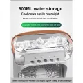 USB Water Mist Fan 7 Colors LED Light Humidification Desk Fan-B. 
