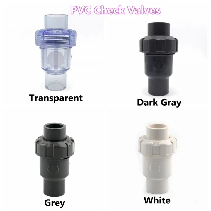 1pc 20 25 32 40 50mm Upvc Check Valves Vertical Check Valve Exhaust ...
