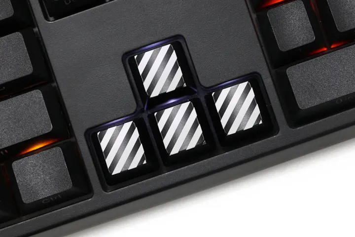 R1 R2 R3 R4 Keyboard Keycaps Novelty Shine Through Keycaps ABS Etched black red custom mechanical ...