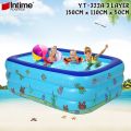 INTIME 1.5M (YT-322A) 3 Layer Extra Large Rectangular Inflatable Family Swimming Pool. 