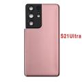 For Samsung Galaxy S21 Plus / S21 Ultra G998 Battery Back Cover S21 Rear Door Glass Panel Chassis Housing Case Add Camera Lens. 