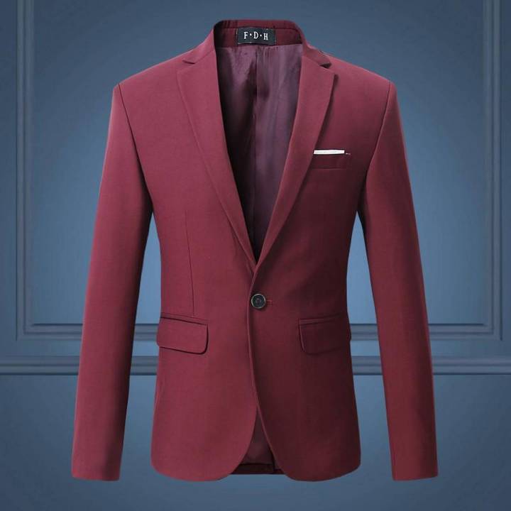 【BestGO】Men's Jacket Slim Wedding Suit Coat Mens Business Casual Blazers Tops 5XL 6XL Free Gift Brooch