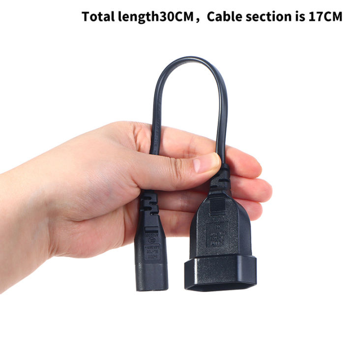 For%20PDU%20UPS%2025cm%20IEC320%20C8%20Male%20To%20Europe%20Schoko%20CEE7/16%20Outlet%20Female%20Socket%20Power%20Extension%20Cable%20-%20Image%202