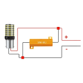 LED Indicator Ballast Load Resistor Flash Rate Relay Turn Signal Bulbs Load Resistor 50W 6 Ohm 4pcs. 