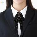 Bow Tie for Women Necktie with Long Ribbon Formal Adjustable Length Girls Brooch Pin Bowties for Party Suit Wedding Shirt Graduation. 