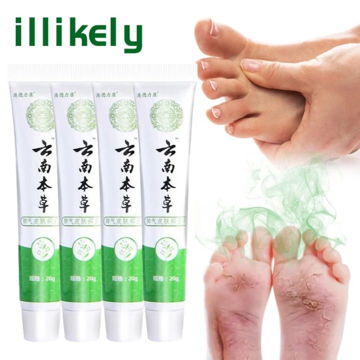 1-6pcs Foot Odor Beriberi Ointment Fungus Inhibitor Cream Feet Anti-itch Treat Psoriasis Athlete Foot Peeling Remove Tinea Pedis