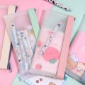 Foldable Pencil Stationery Bag Waterof Cosmetic Packet Portable Travel Home Storage Pack Dustof Jewelry Toys Storing  Large Capacity  Zipper Pouch. 