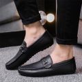 Tods Men's Spring New Fashionable Men's Shoes Casual Leather Shoes Korean Style All-Matching Lazybones' Shoes Slip-on Men's Fashion Shoes. 