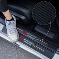 Sieece For Mitsubishi Xpander 4PCS Car Door Sill Protector Auto Carbon Fiber Threshold Strips Sticker Anti Scratch Car Sticker Car Accessories Exterior. 