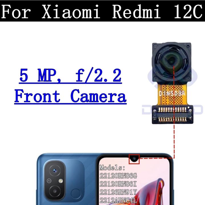 Rear%20Camera%20Flex%20Cable%20For%20Xiaomi%20Redmi%2012C%2022120RN86G%2022120RN86I%20Front%20Selfie%20Small%20Facing%20Main%20Back%20Camera%20Glass%20Lens%20-%20Image%203