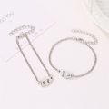 2Pcs Best Friends Bracelet -Stainless Steel- Puzzle Love Bracelet- Fashion Women BFF Friendship Jewelry. 
