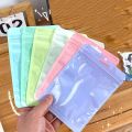 10Pcs/pack INS Kpop Photocard Storage Bag Macaroon Color Transparent Ziplock Bag Gift Packaging Sealed Bag Sticker Card Sleeve. 