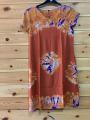 House Coat for Women Hand Made Traditional Unique Batik Designs Night Dress for Comfort Relax- Female Bathik House Coat Night Gown Frock Nighty V Neck. 
